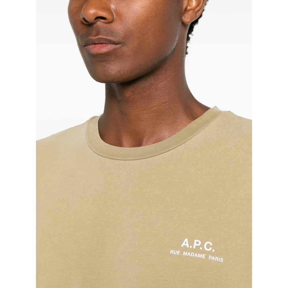 A.P.C. Neutrals T-Shirts & Vests - T-Shirts Men