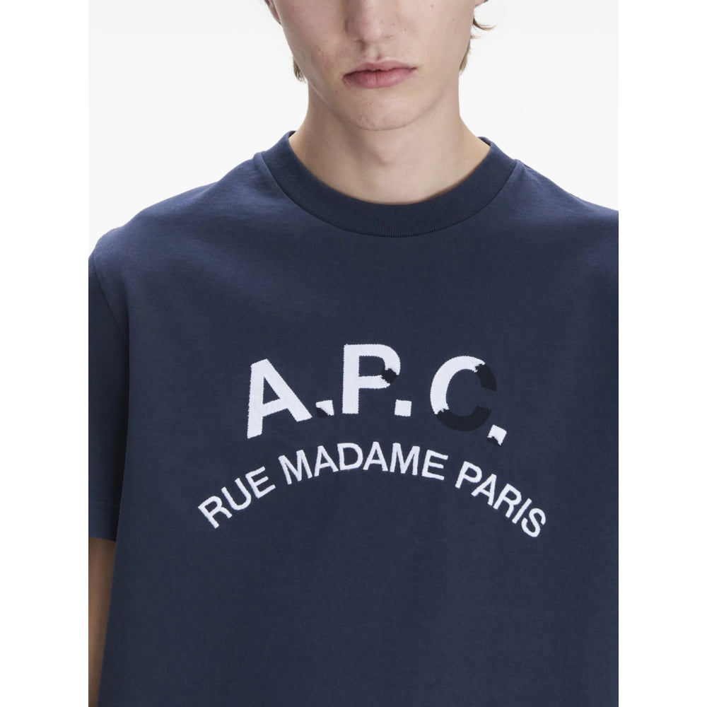 A.P.C. Blue T-Shirts & Vests - T-Shirts Men