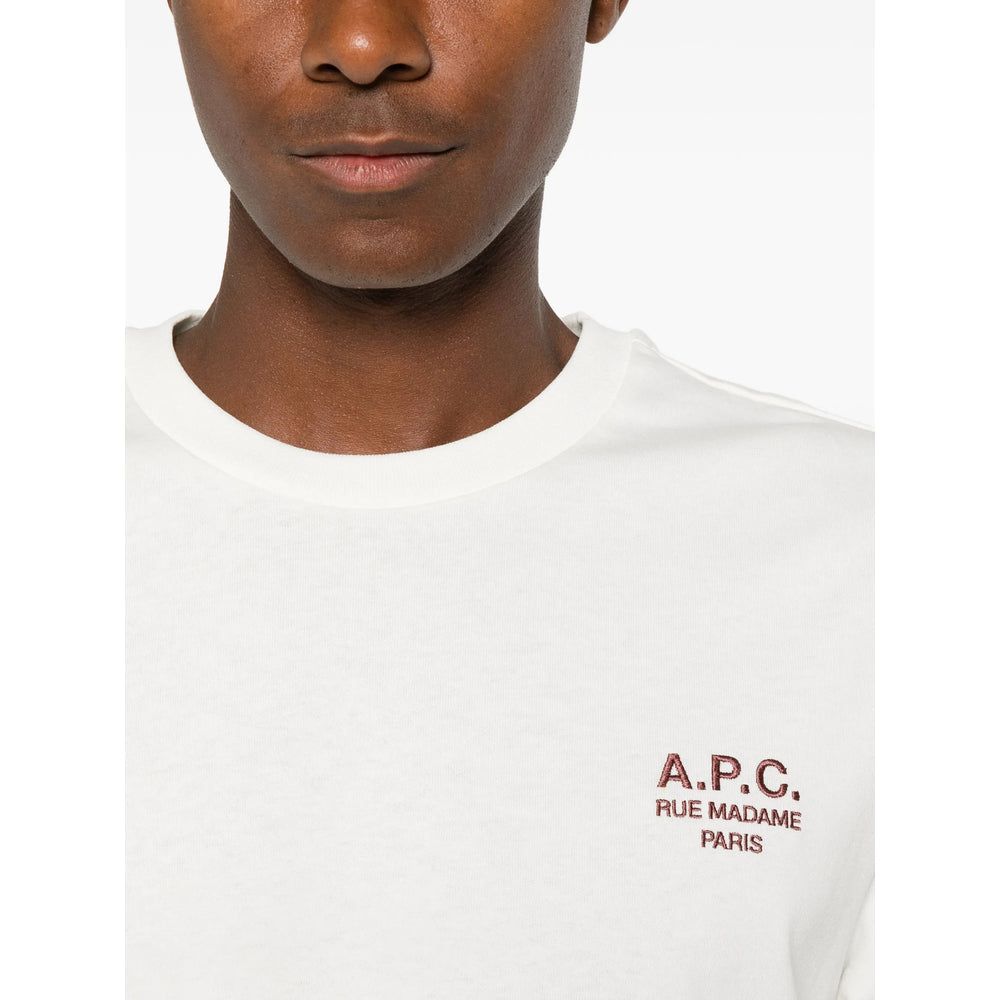 A.P.C. Neutrals T-Shirts & Vests - T-Shirts Men