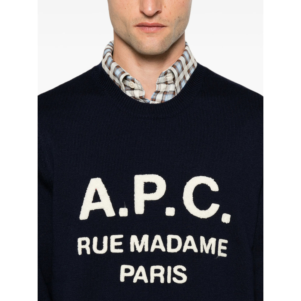 A.P.C. Blue Sweaters & Knitwear - Jumpers Men