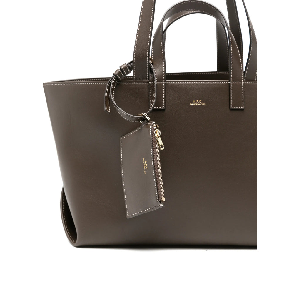A.P.C. Brown Tote Bags Women
