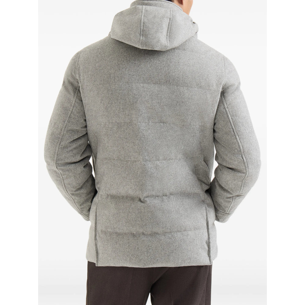 Brunello Cucinelli Grey Jackets - Padded & Down Jackets Men