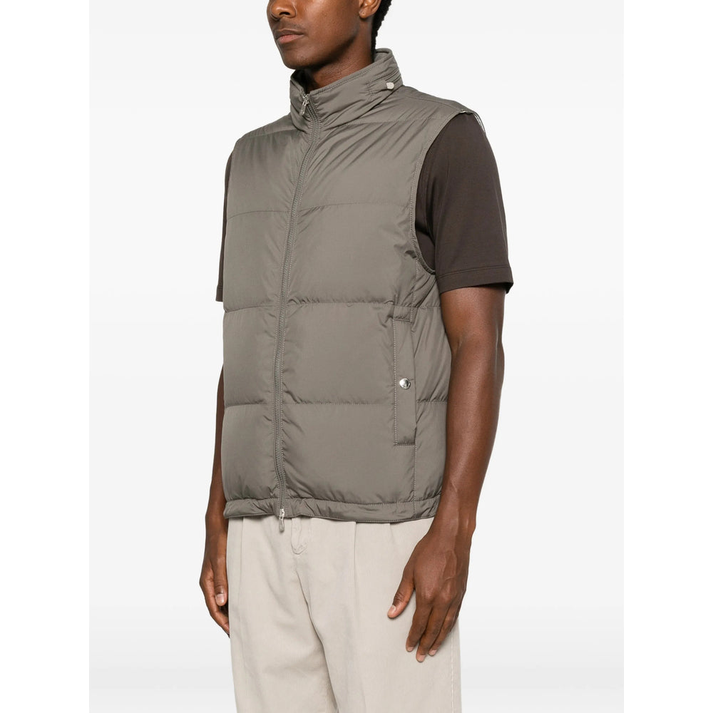 Brunello Cucinelli Green Jackets - Waistcoats & Gilets Men