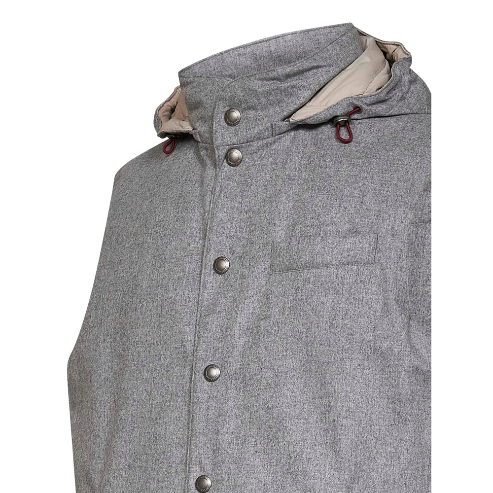 Brunello Cucinelli Grey Jackets - Waistcoats & Gilets Men