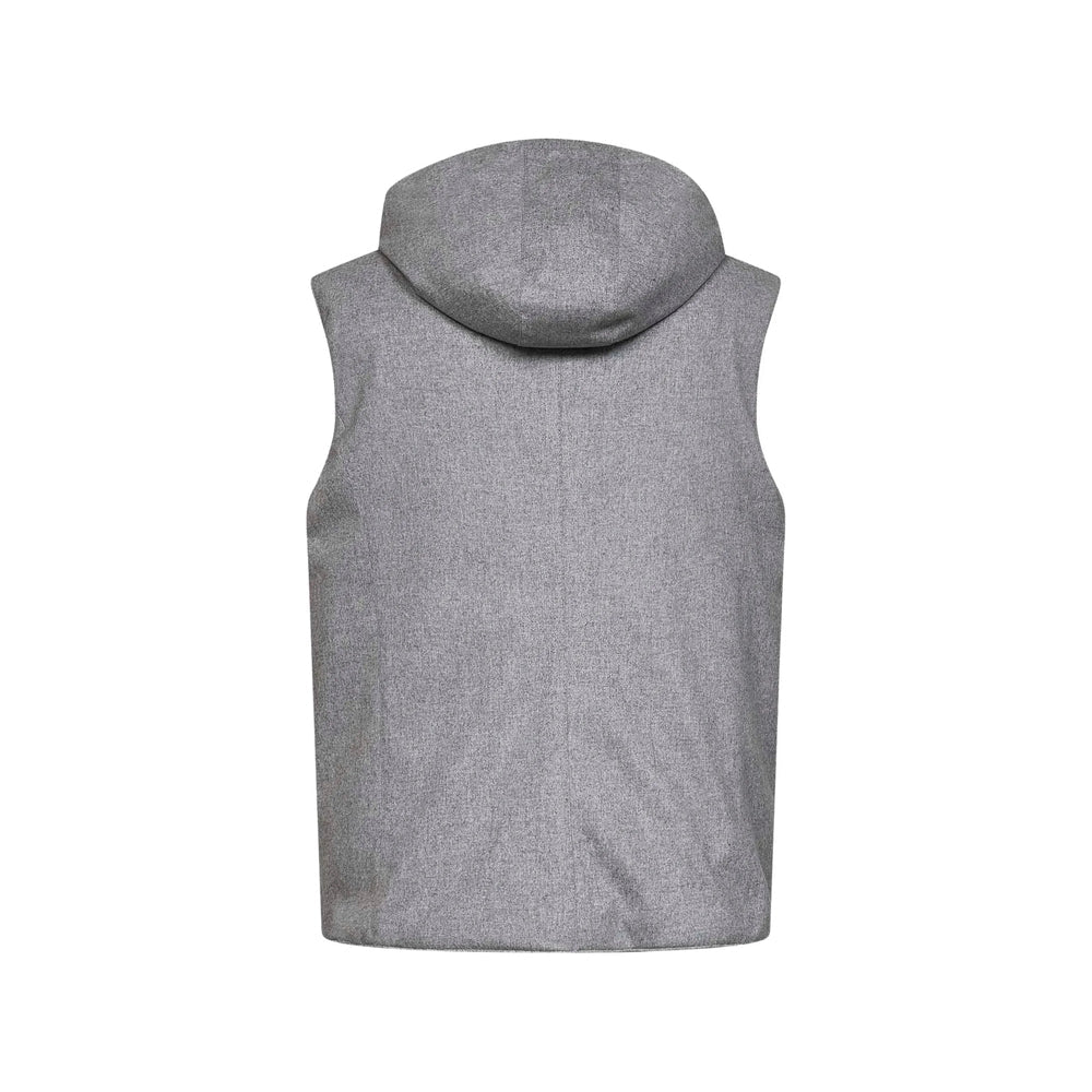 Brunello Cucinelli Grey Jackets - Waistcoats & Gilets Men
