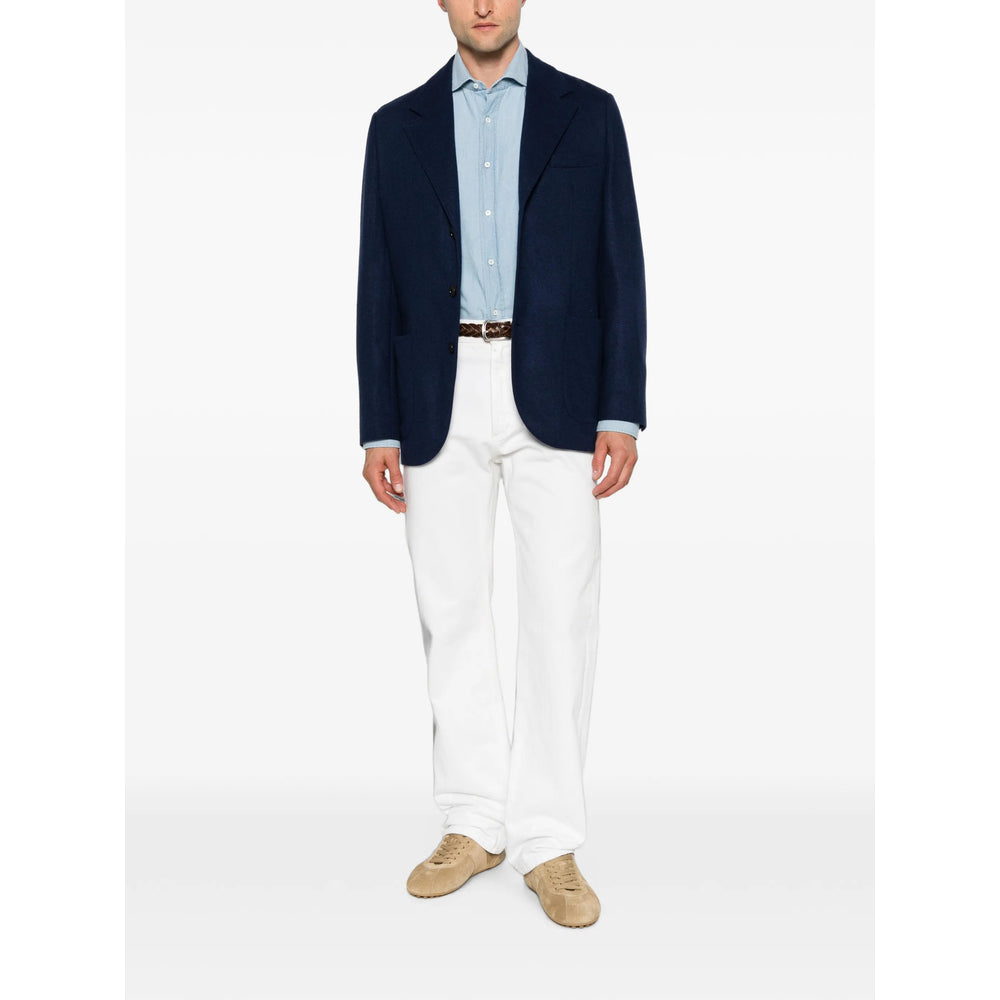 Brunello Cucinelli Blue Jackets - Blazers Men