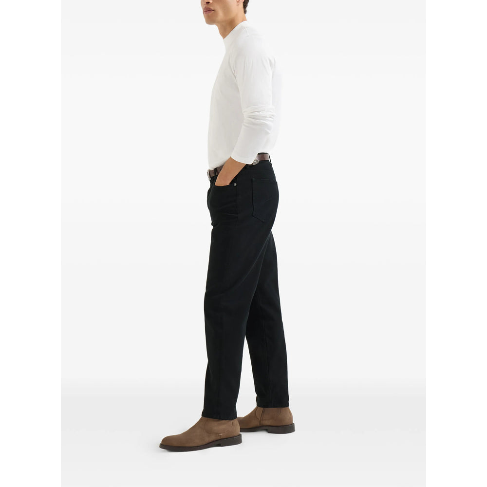 Brunello Cucinelli Black Denim - Regular & Straight-Leg Jeans Men