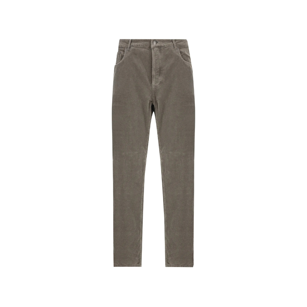 Brunello Cucinelli Grey Trousers - Regular & Straight-Leg Trousers Men