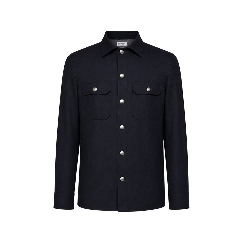 Brunello Cucinelli Blue Shirts Men