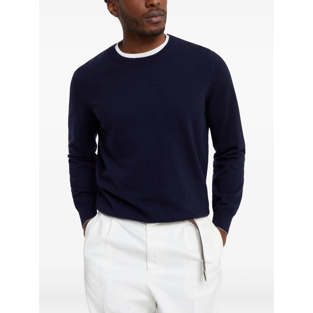 Brunello Cucinelli Blue Sweaters & Knitwear - Jumpers Men