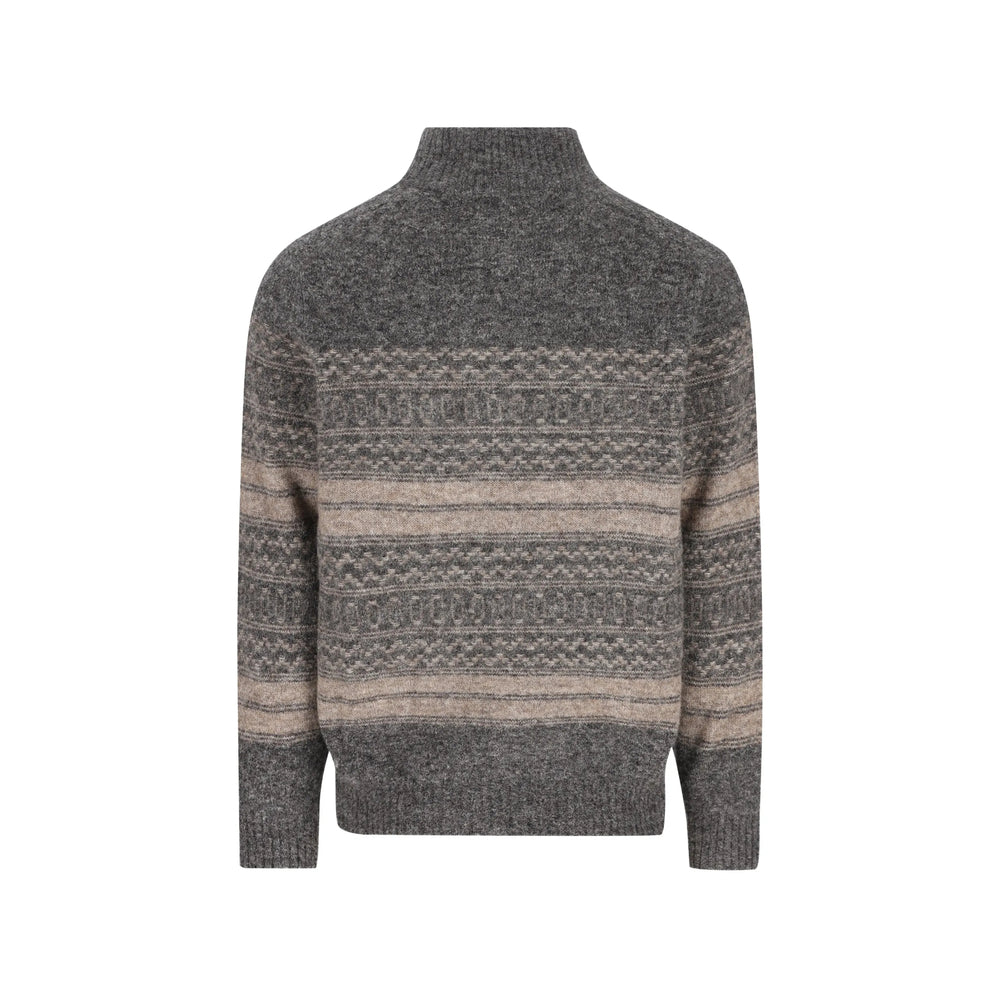 Brunello Cucinelli Grey Sweaters & Knitwear - Cardigans Men