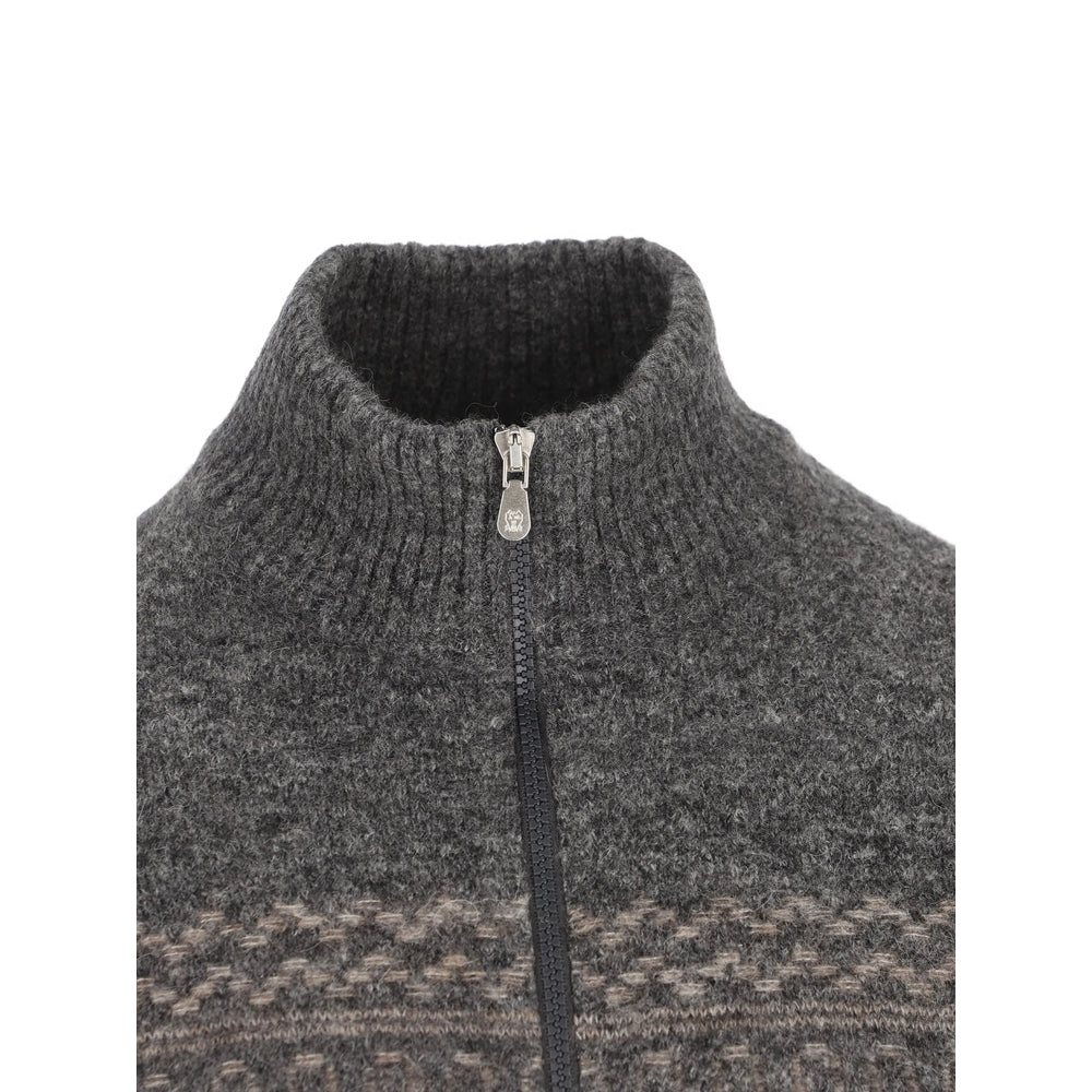Brunello Cucinelli Grey Sweaters & Knitwear - Cardigans Men
