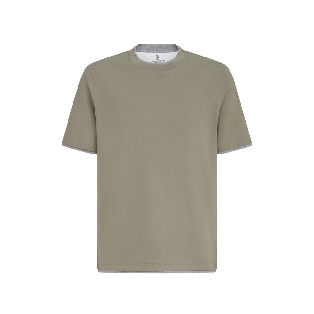 Brunello Cucinelli Grey T-Shirts & Vests - T-Shirts Men