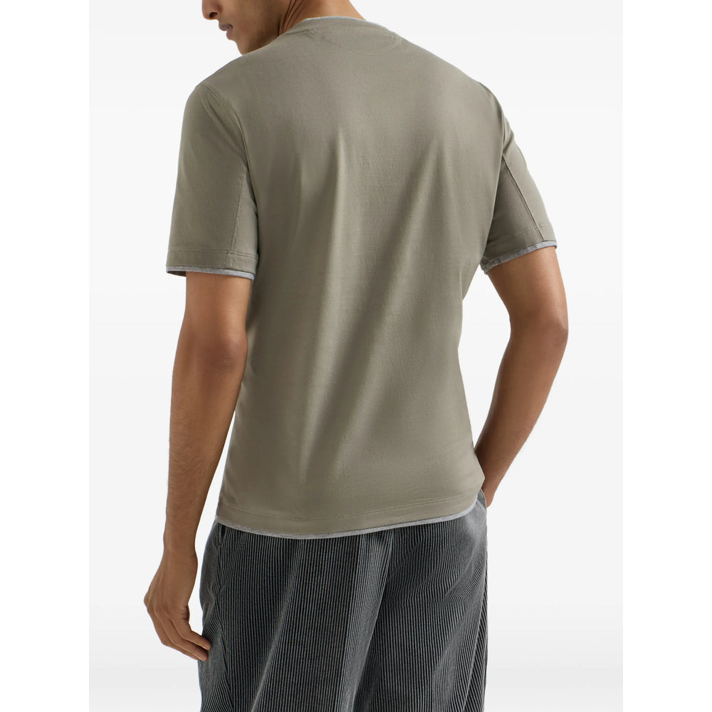 Brunello Cucinelli Grey T-Shirts & Vests - T-Shirts Men