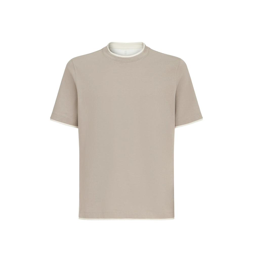Brunello Cucinelli Grey T-Shirts & Vests - T-Shirts Men