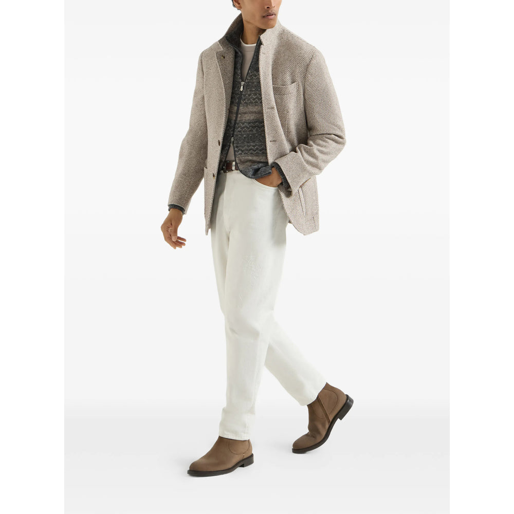 Brunello Cucinelli Grey T-Shirts & Vests - T-Shirts Men
