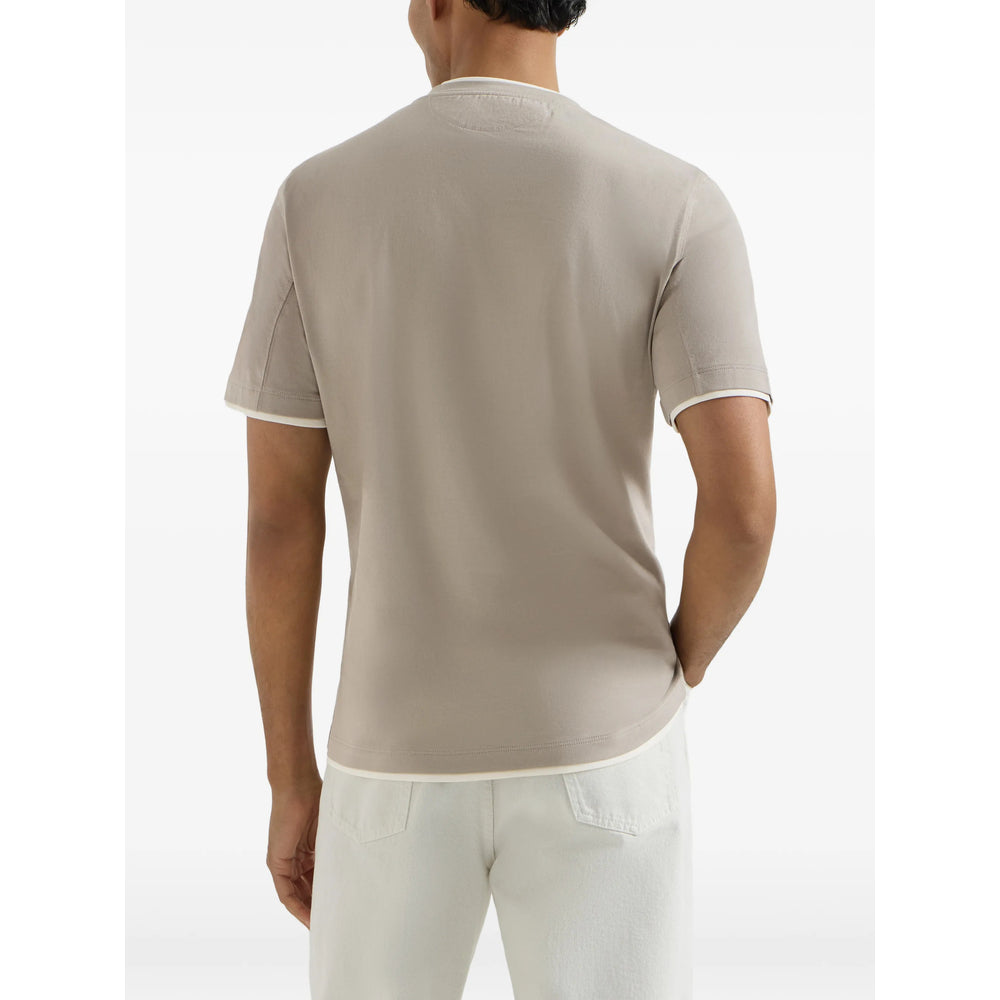 Brunello Cucinelli Grey T-Shirts & Vests - T-Shirts Men