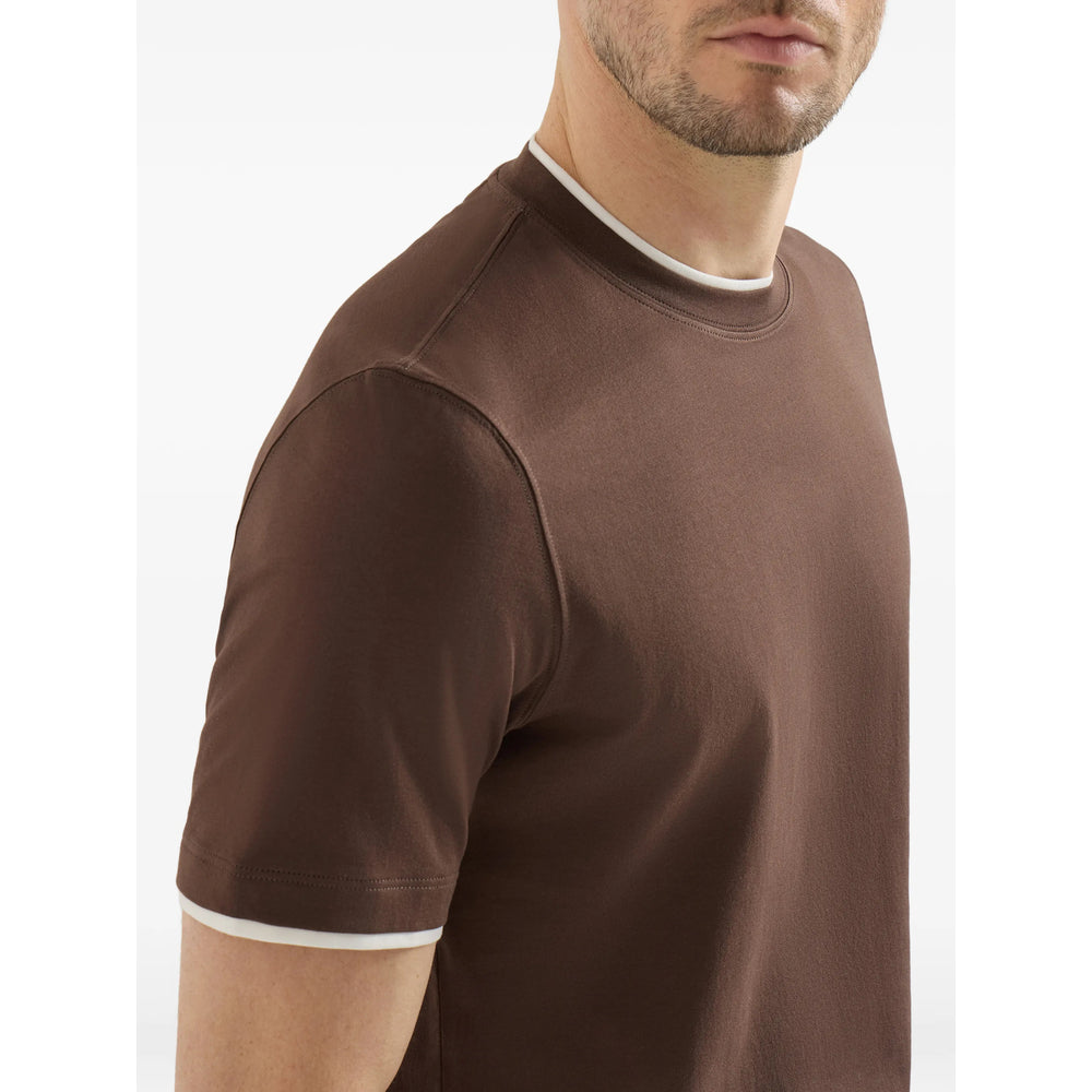 Brunello Cucinelli Brown T-Shirts & Vests - T-Shirts Men