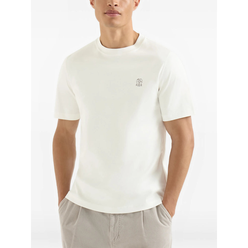 Brunello Cucinelli White T-Shirts & Vests - T-Shirts Men