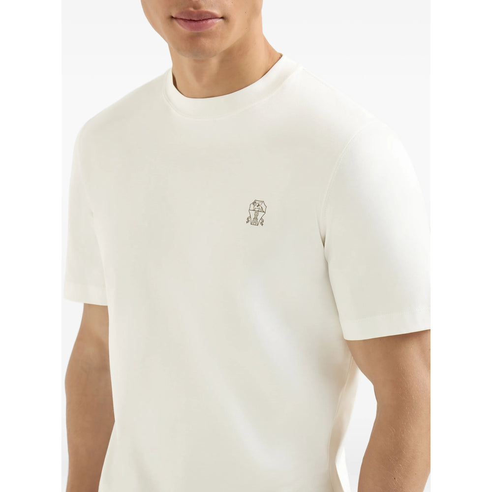 Brunello Cucinelli White T-Shirts & Vests - T-Shirts Men