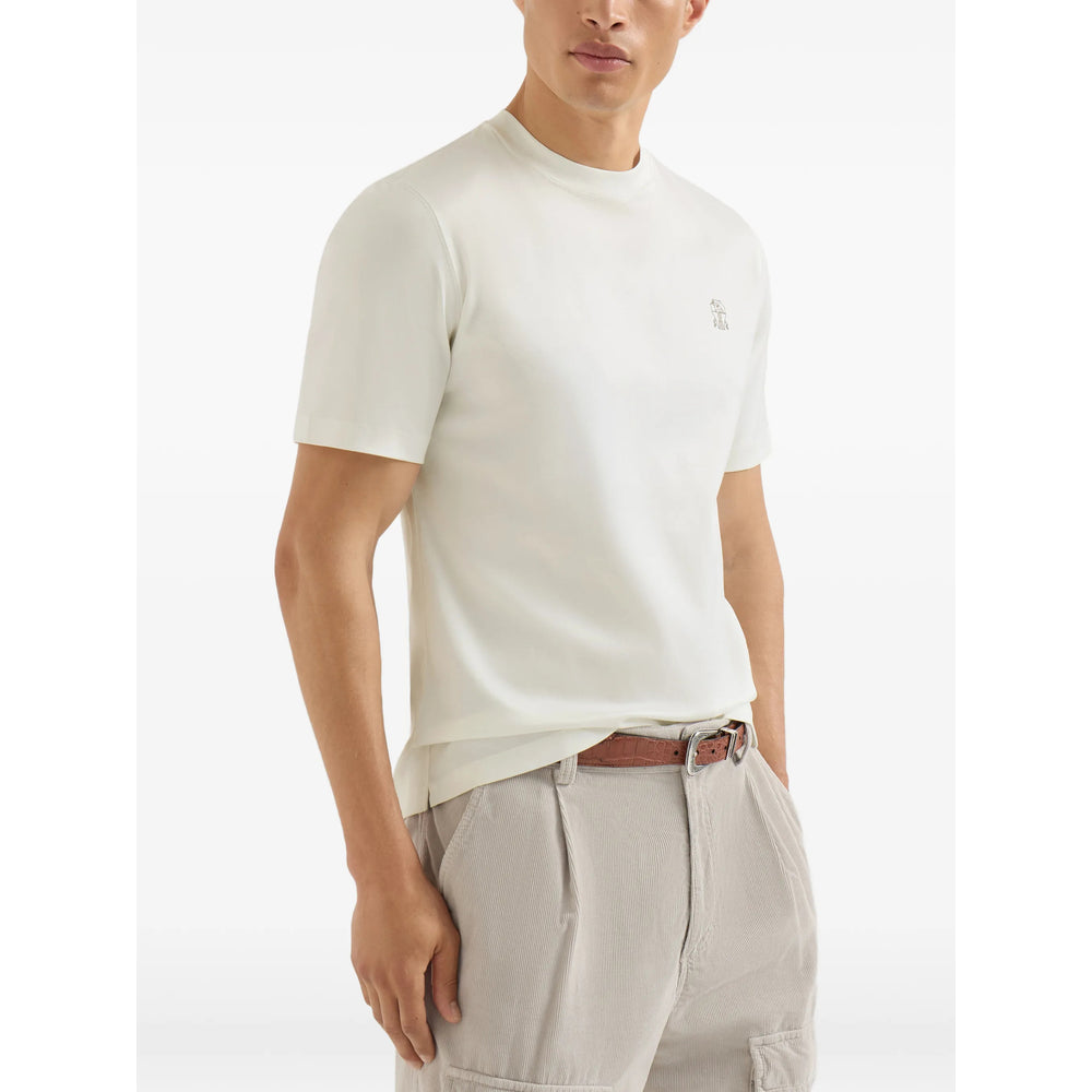 Brunello Cucinelli White T-Shirts & Vests - T-Shirts Men