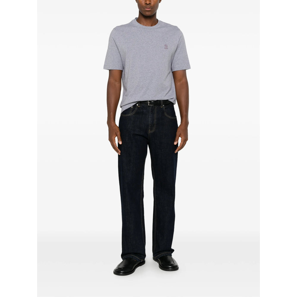 Brunello Cucinelli Grey T-Shirts & Vests - T-Shirts Men