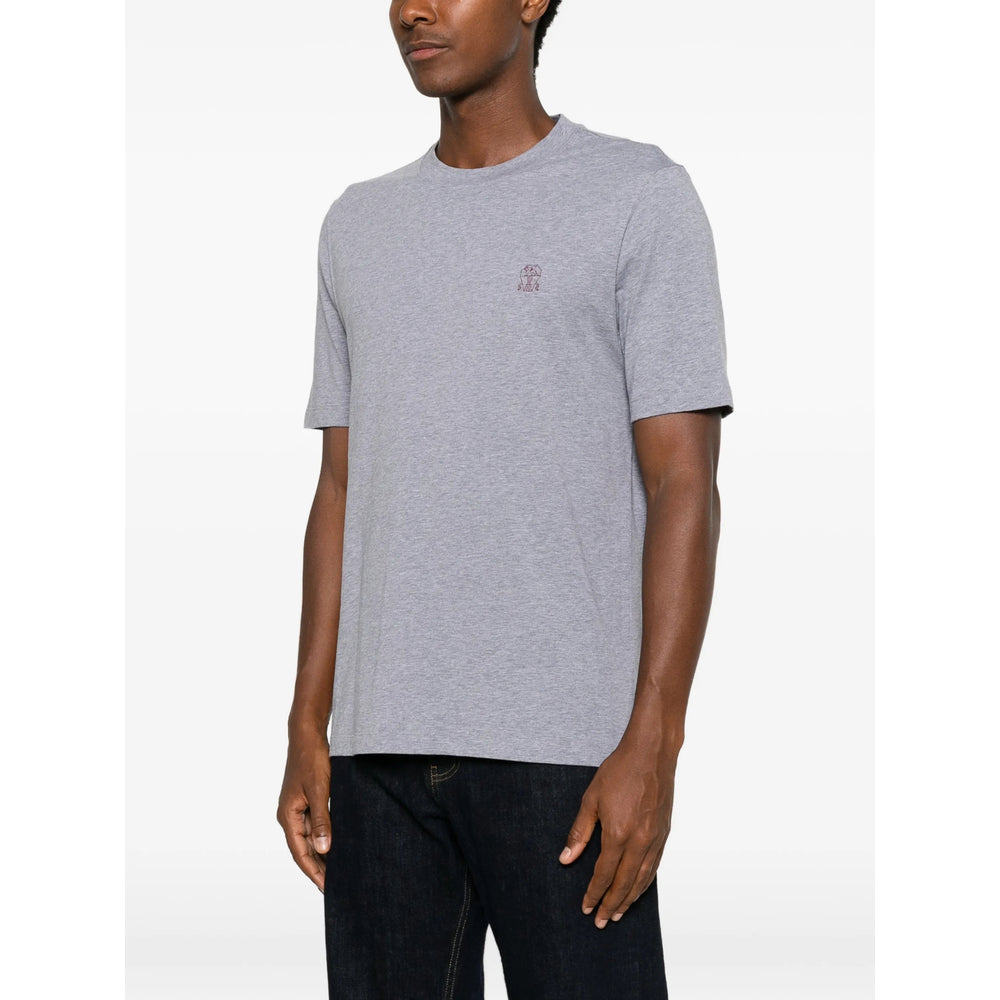 Brunello Cucinelli Grey T-Shirts & Vests - T-Shirts Men
