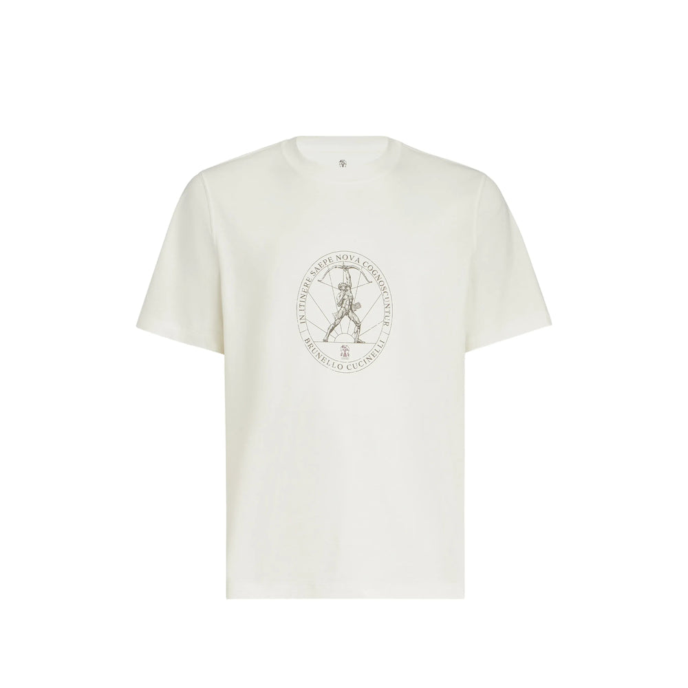 Brunello Cucinelli White T-Shirts & Vests - T-Shirts Men