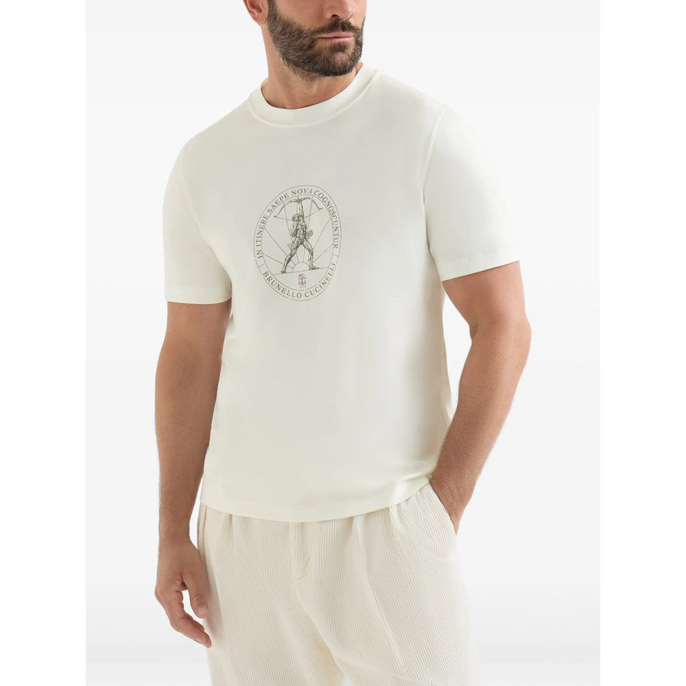 Brunello Cucinelli White T-Shirts & Vests - T-Shirts Men