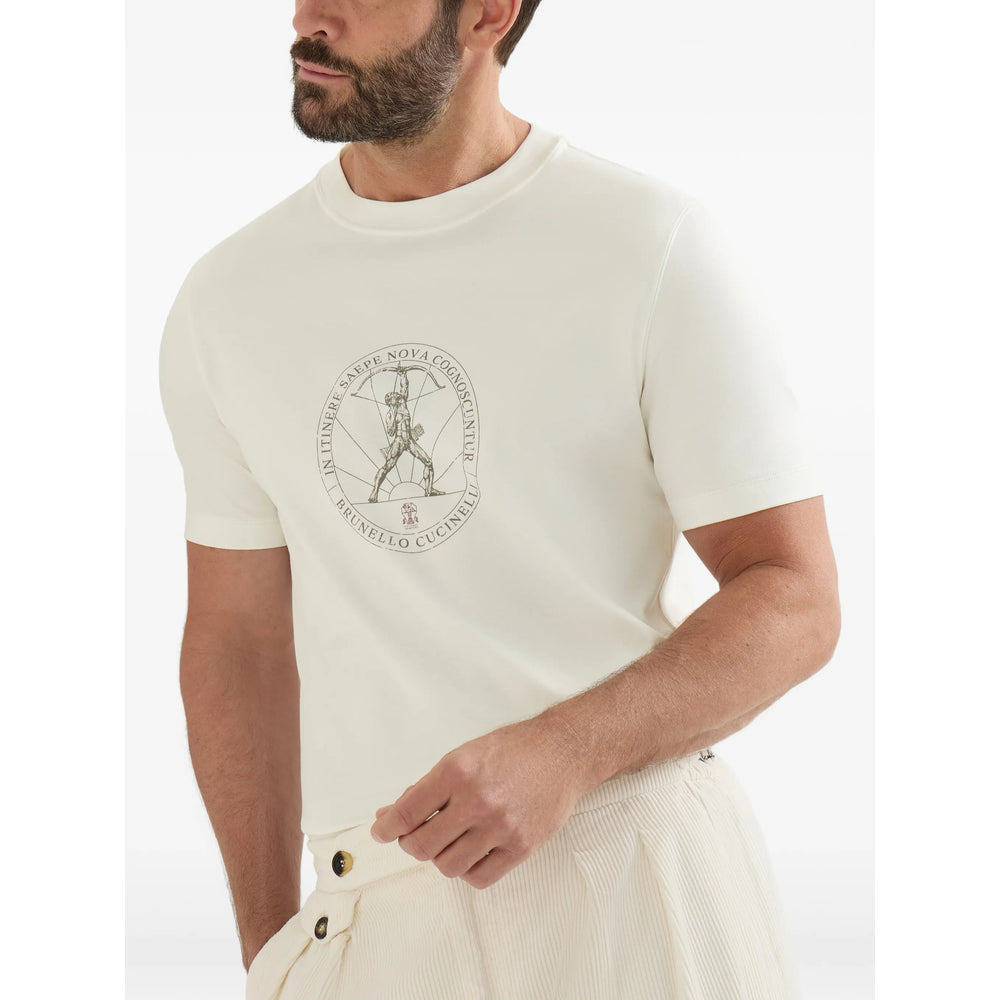 Brunello Cucinelli White T-Shirts & Vests - T-Shirts Men