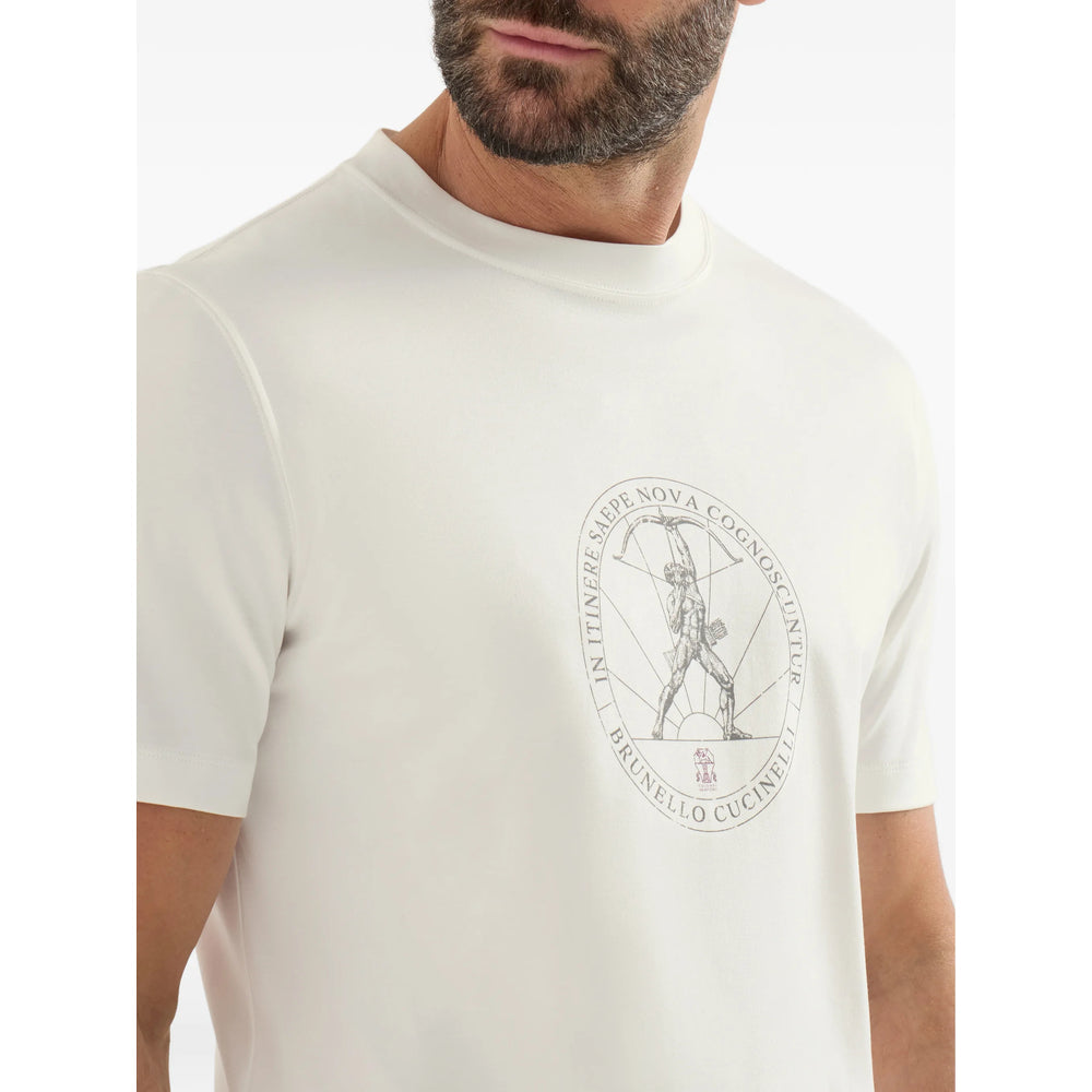 Brunello Cucinelli White T-Shirts & Vests - T-Shirts Men