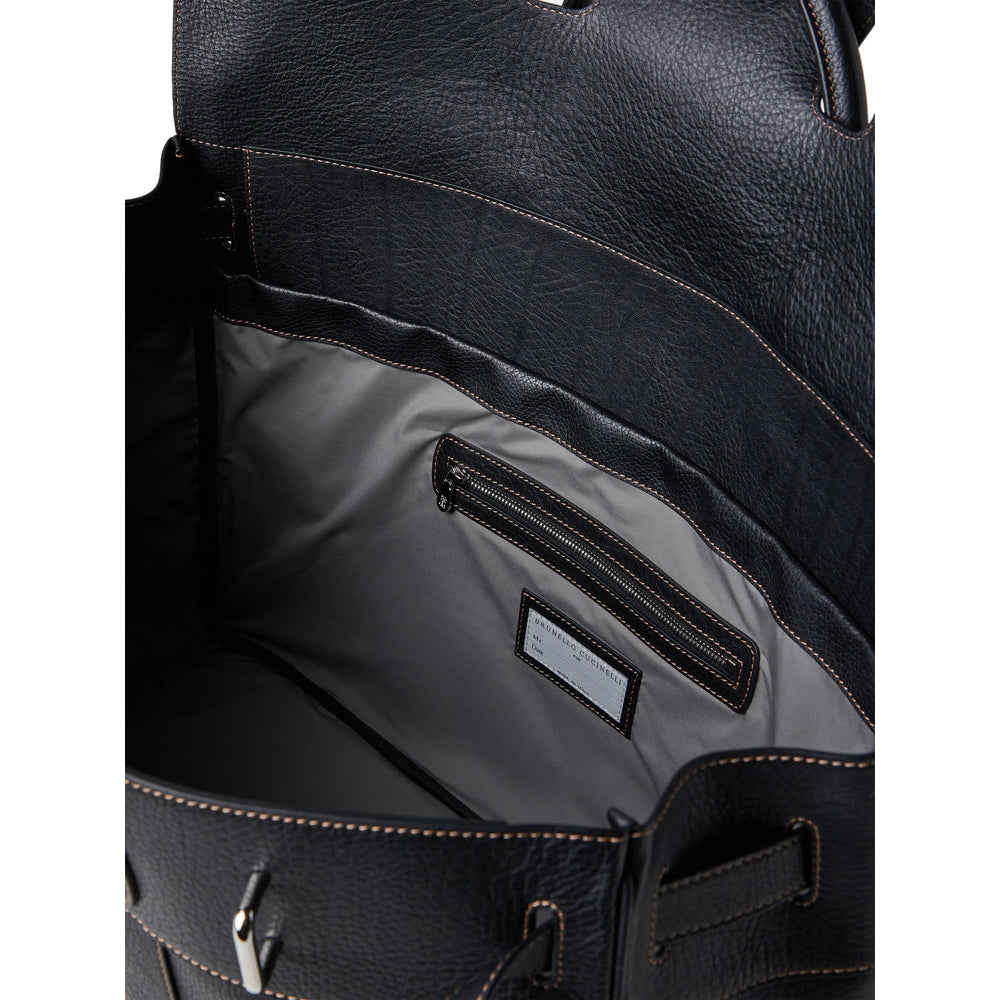 Brunello Cucinelli Black Luggage & Holdalls Men