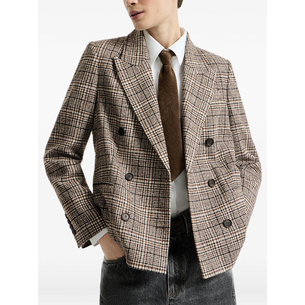 Brunello Cucinelli Brown Jackets - Blazers Women