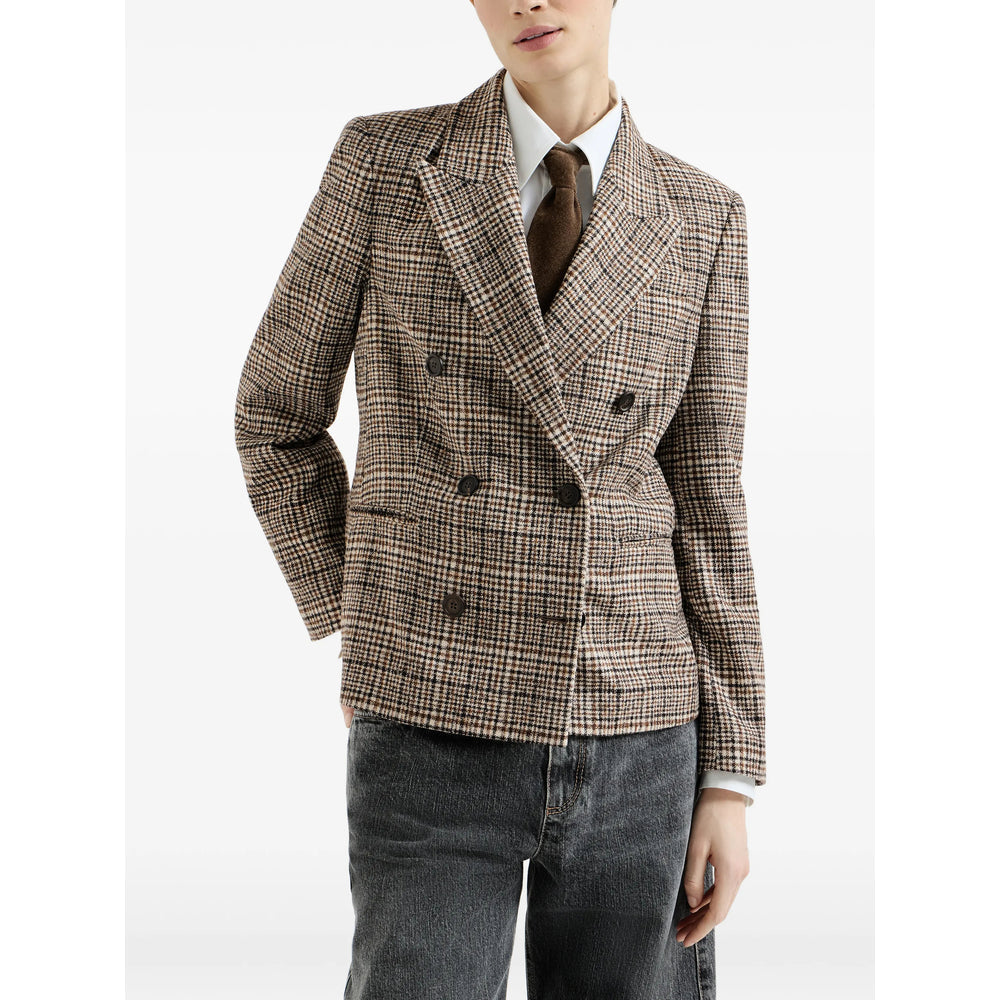 Brunello Cucinelli Brown Jackets - Blazers Women
