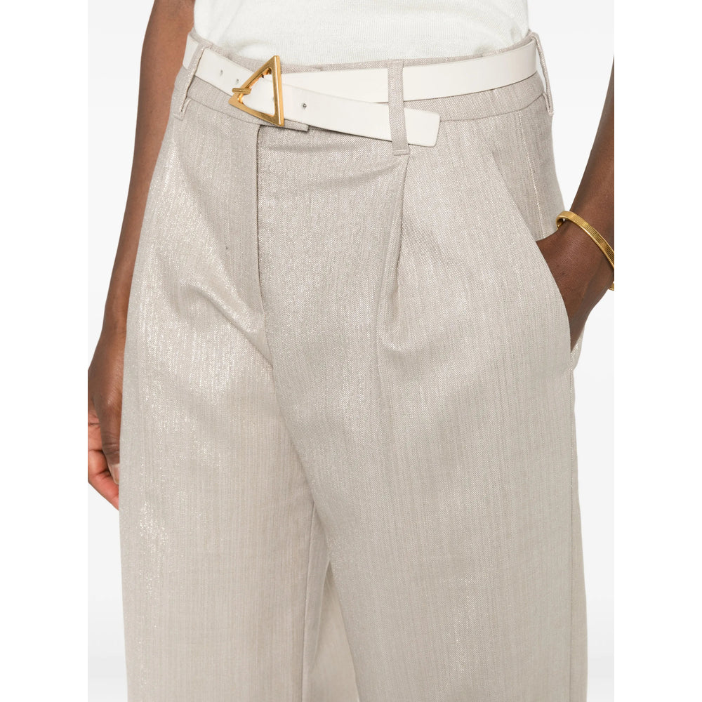 Brunello Cucinelli Neutrals Trousers - Palazzo Pants Women
