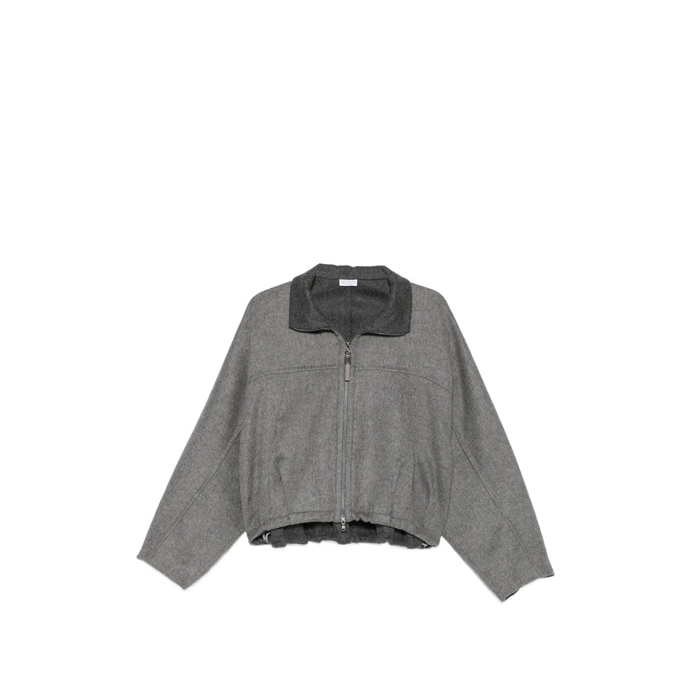 Brunello Cucinelli Grey Jackets - Oversized Jackets Women