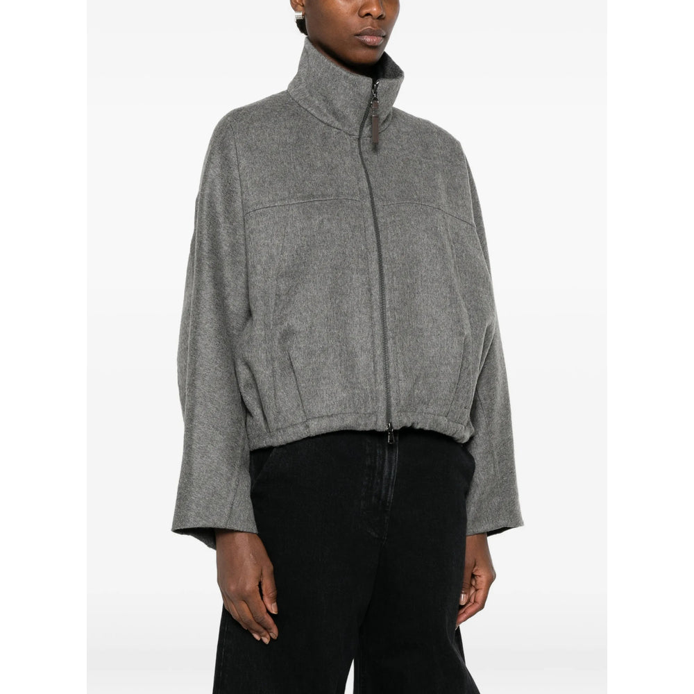 Brunello Cucinelli Grey Jackets - Oversized Jackets Women