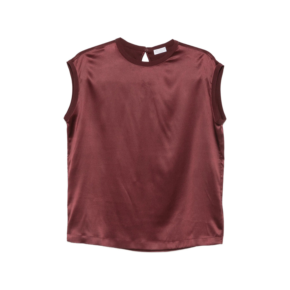 Brunello Cucinelli Red Tops - Blouses Women