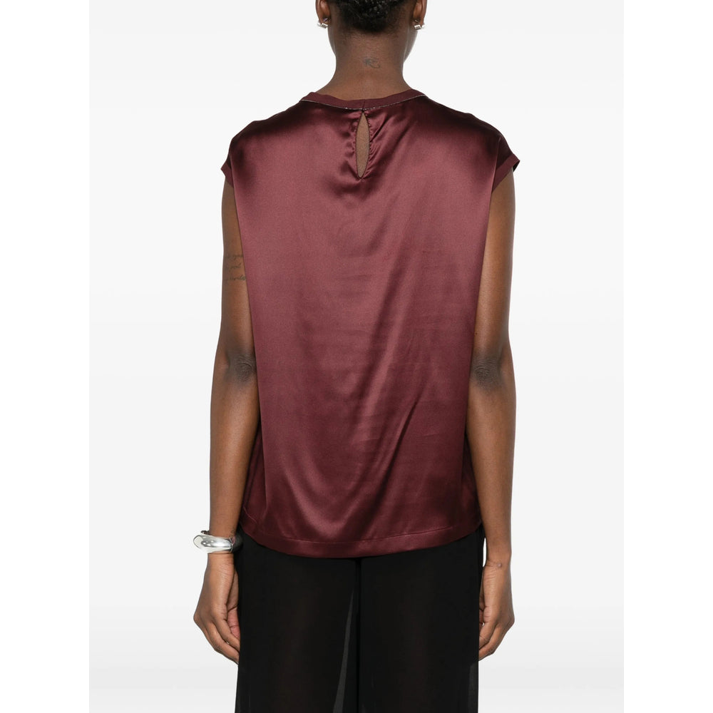 Brunello Cucinelli Red Tops - Blouses Women