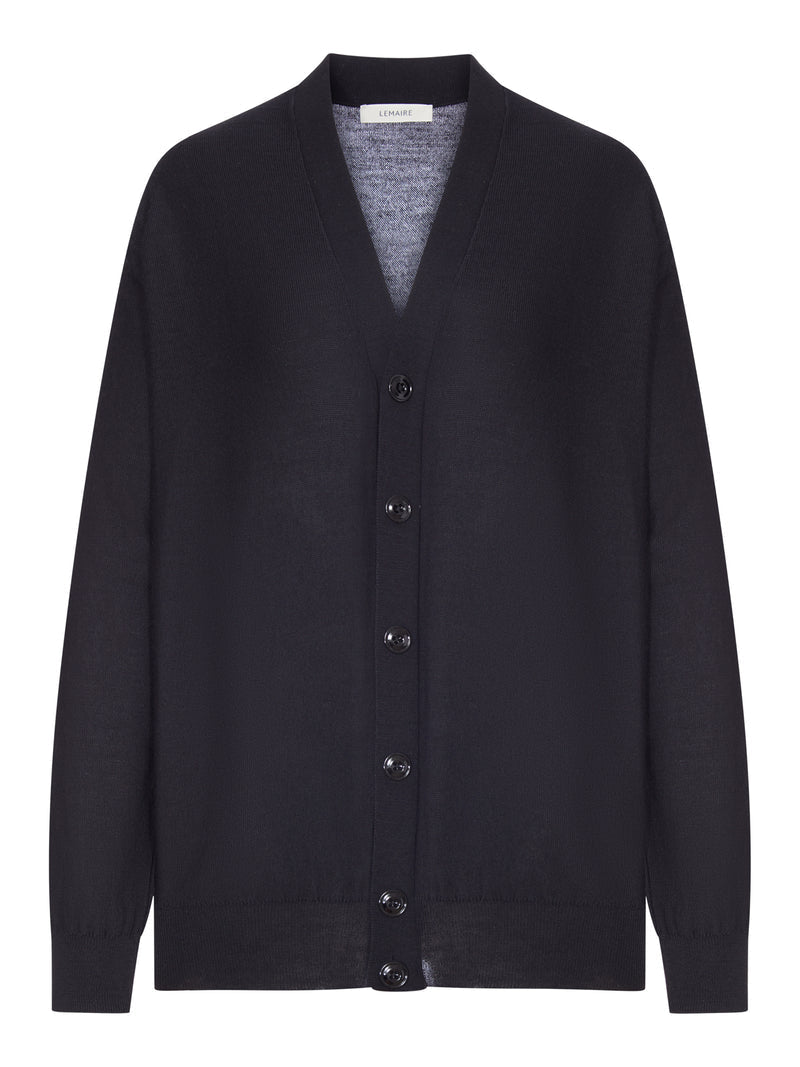Lemaire Women Relaxed Twisted Cardigan In Merino Blend