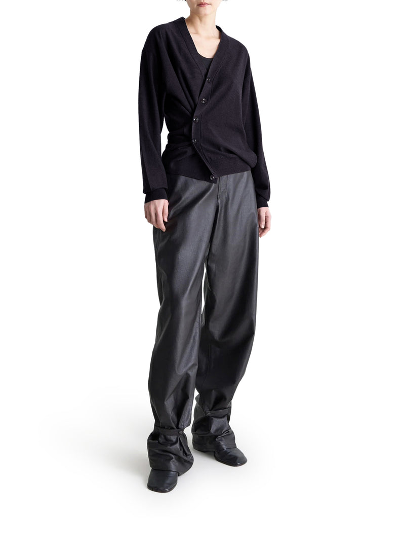 Lemaire Women Relaxed Twisted Cardigan In Merino Blend