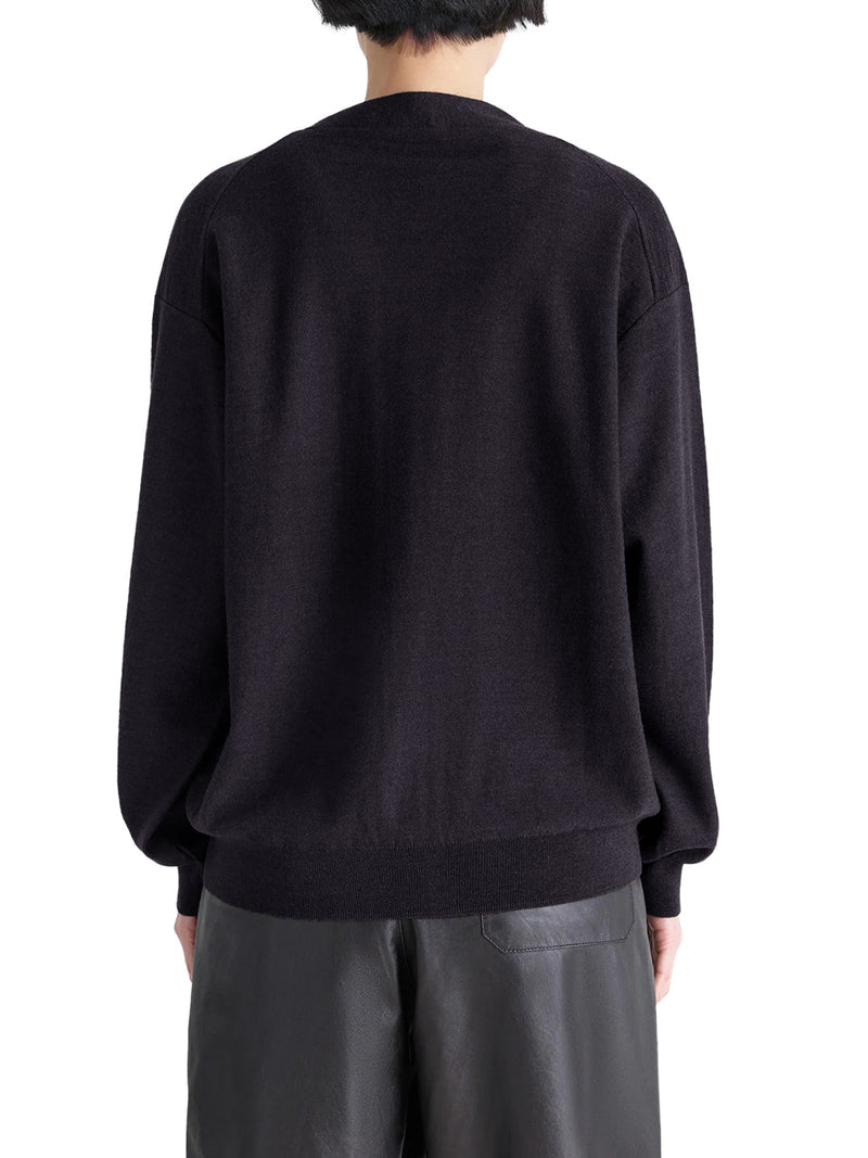 Lemaire Women Relaxed Twisted Cardigan In Merino Blend