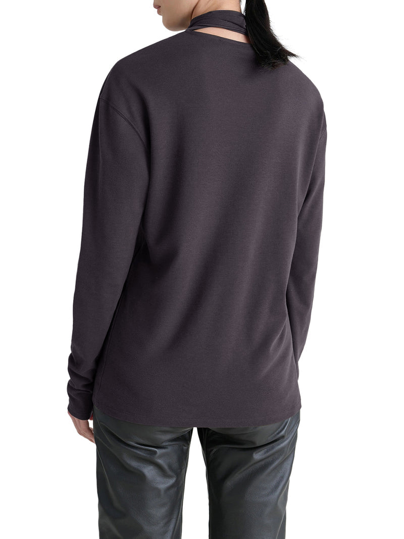 Lemaire Women Long Sleeve Foulard Top In Jersey