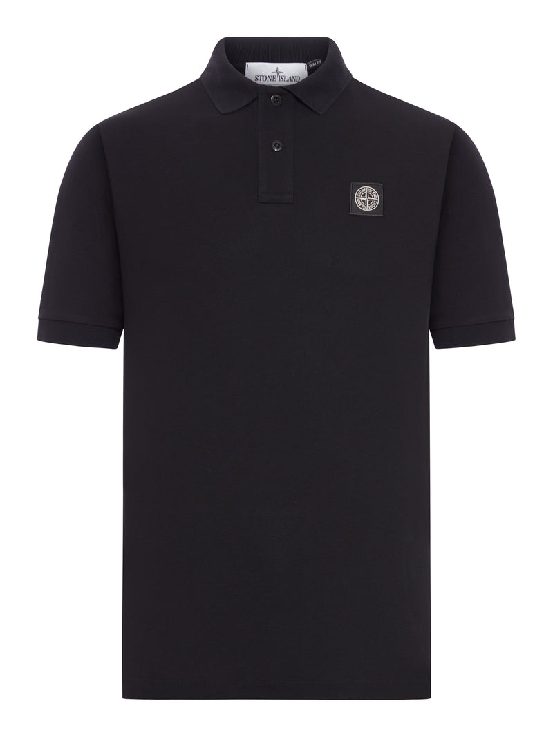 Stone Island Men Cotton Polo Shirt With Logo Patch