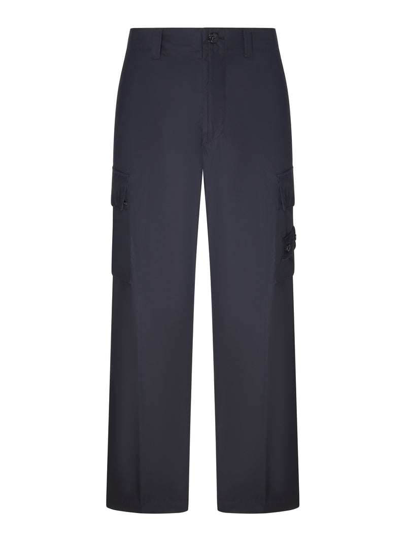 Stone Island Men Wide Leg Cargo Pants