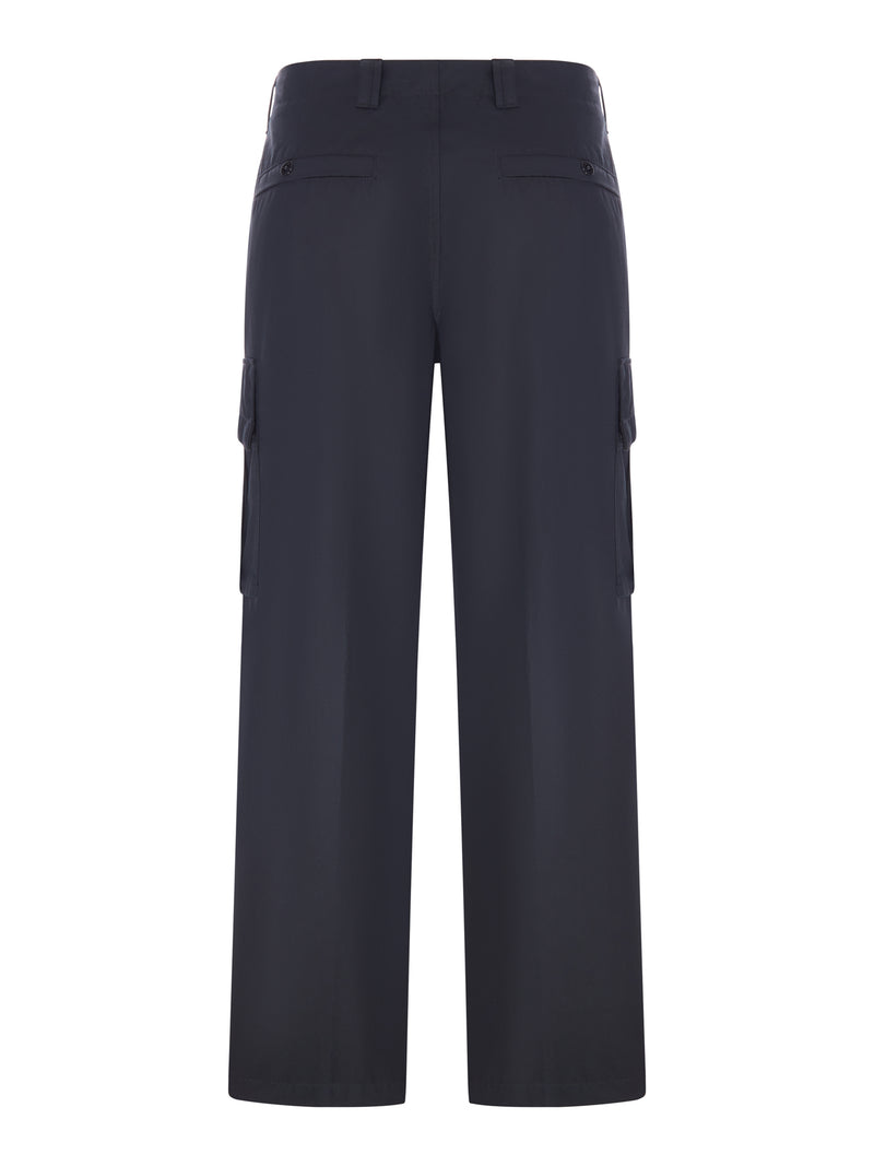 Stone Island Men Wide Leg Cargo Pants