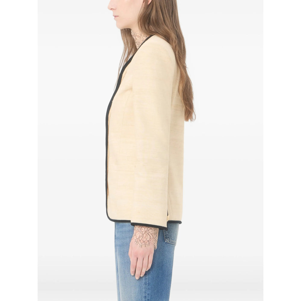 Valentino Neutrals Jackets - Blazers Women