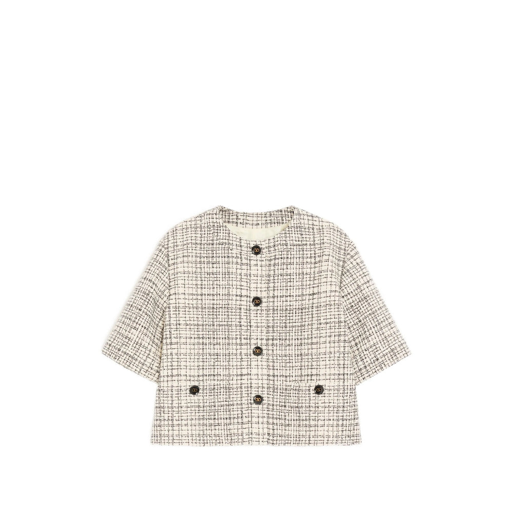 Valentino Neutrals Jackets - Tweed Jackets Women