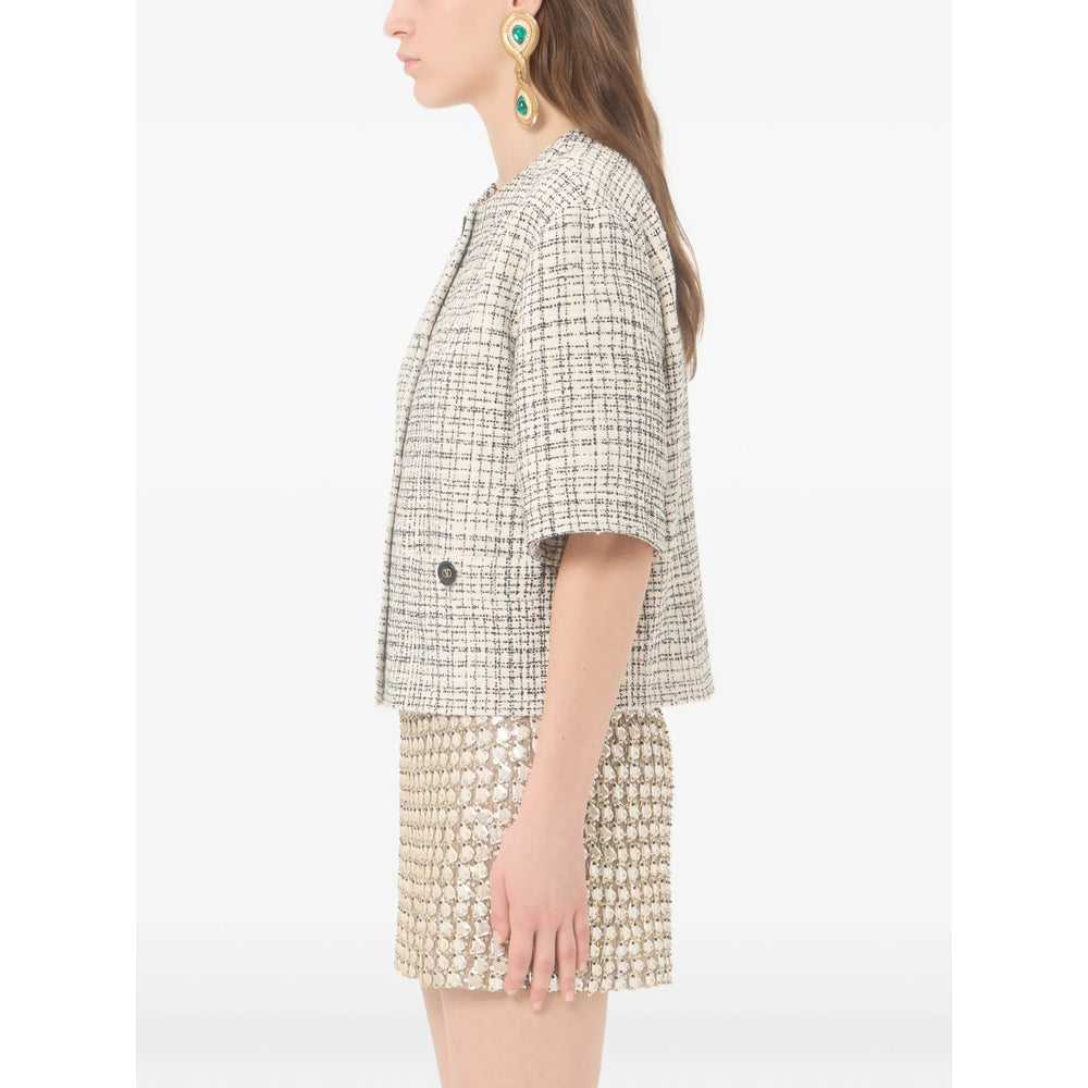 Valentino Neutrals Jackets - Tweed Jackets Women