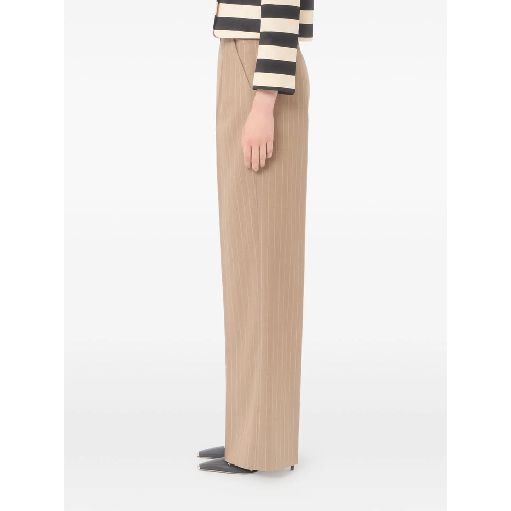 Valentino Neutrals Trousers - Straight Trousers Women